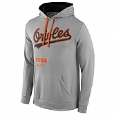 Men's Baltimore Orioles Nike Cooperstown Performance Pullover Hoodie - Gray,baseball caps,new era cap wholesale,wholesale hats